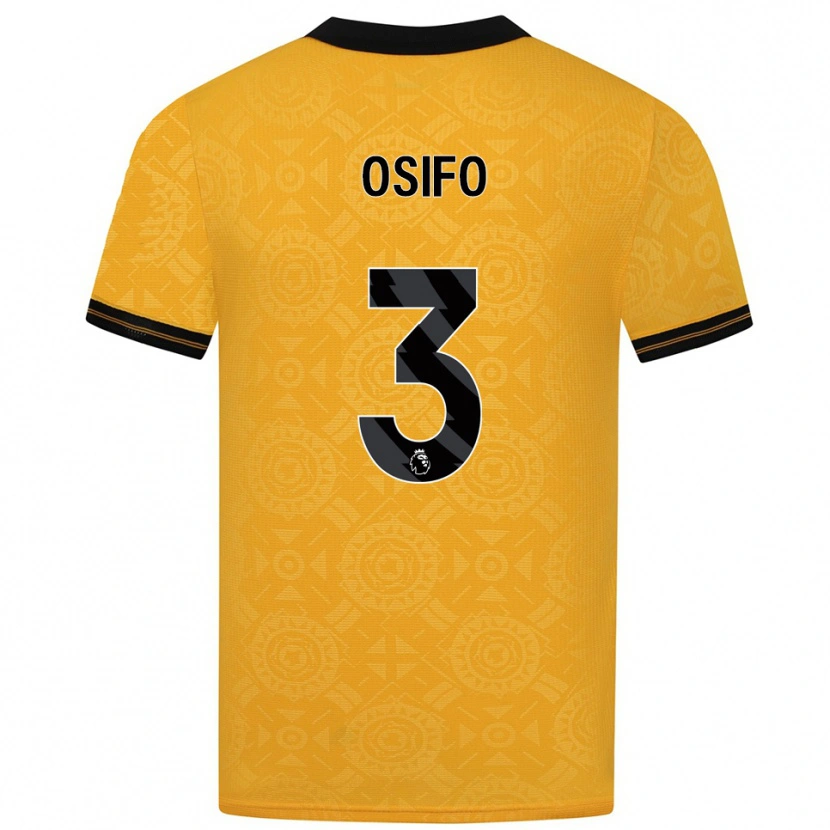 Danxen Men David Osifo #3 Yellow Black Home Jersey 2025/26 T-Shirt
