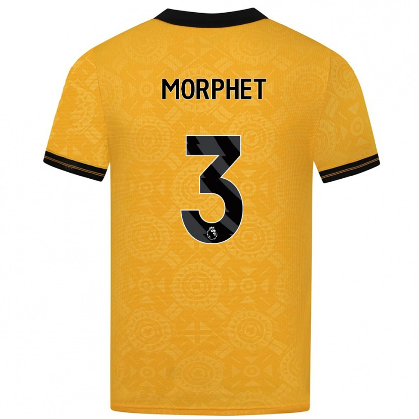Danxen Men Anna Morphet #3 Yellow Black Home Jersey 2025/26 T-Shirt