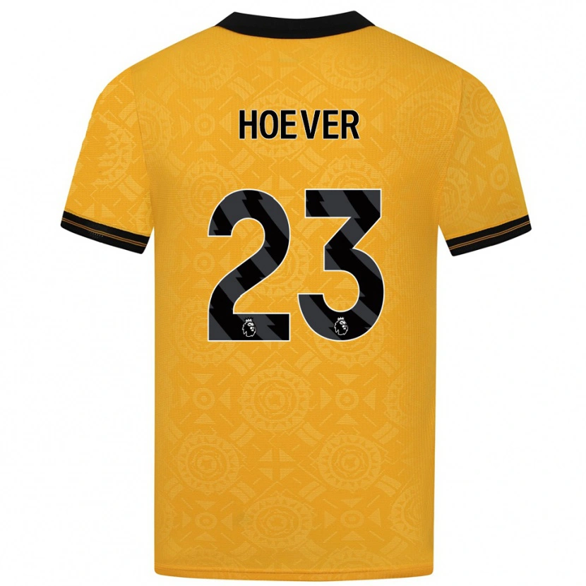 Danxen Men Ki-Jana Hoever #23 Yellow Black Home Jersey 2025/26 T-Shirt