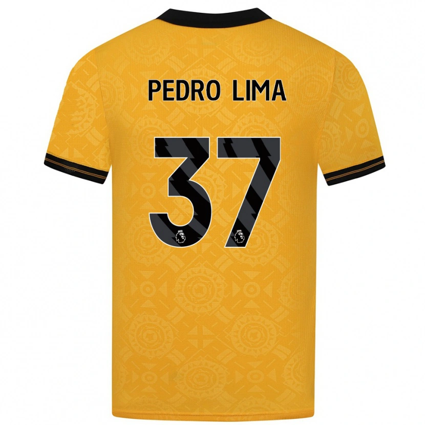 Danxen Men Pedro Lima #37 Yellow Black Home Jersey 2025/26 T-Shirt
