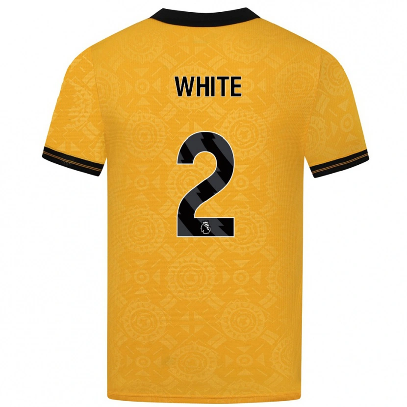 Danxen Men Alfie White #2 Yellow Black Home Jersey 2025/26 T-Shirt