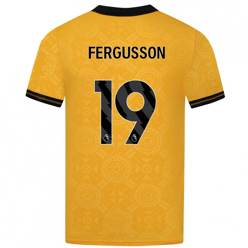 Danxen Men Liv Fergusson #19 Yellow Black Home Jersey 2025/26 T-Shirt