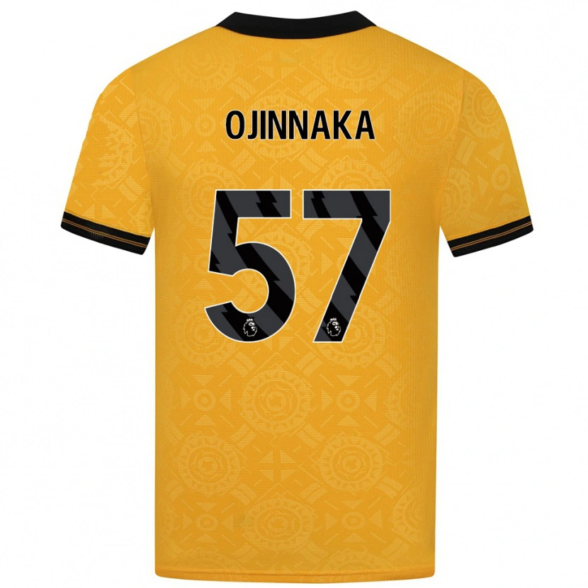 Danxen Men Temple Ojinnaka #57 Yellow Black Home Jersey 2025/26 T-Shirt