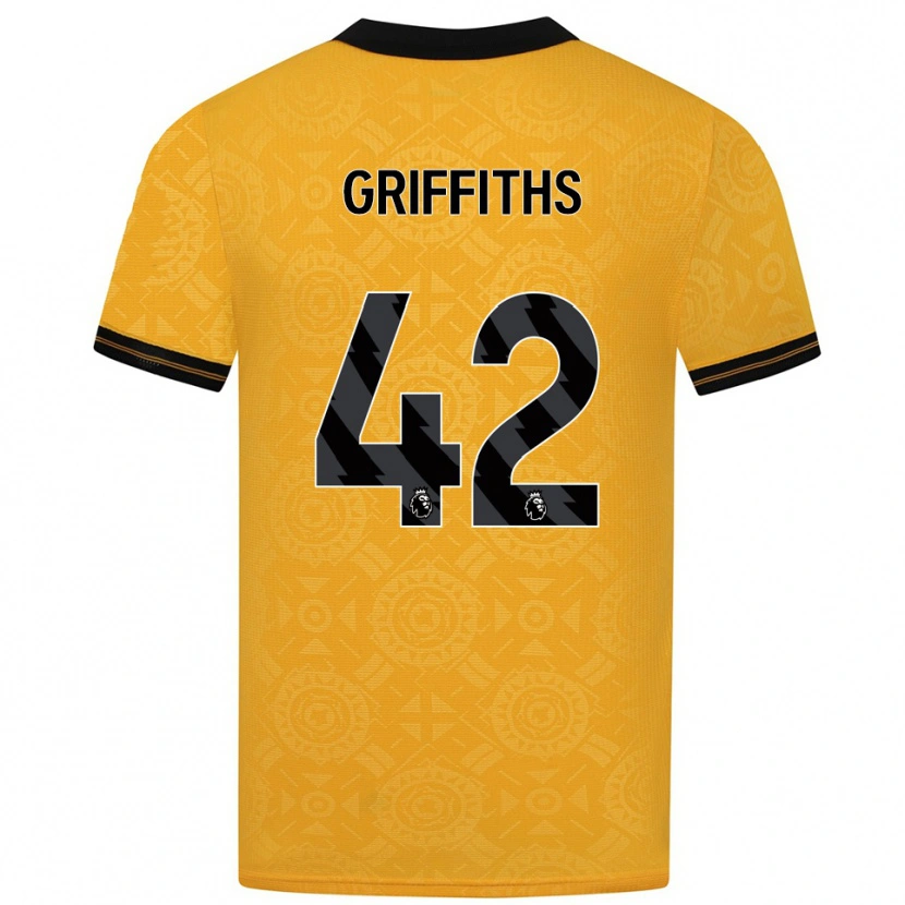 Danxen Men Harvey Griffiths #42 Yellow Black Home Jersey 2025/26 T-Shirt