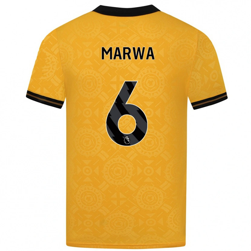 Danxen Men Bjørn Marwa #6 Yellow Black Home Jersey 2025/26 T-Shirt