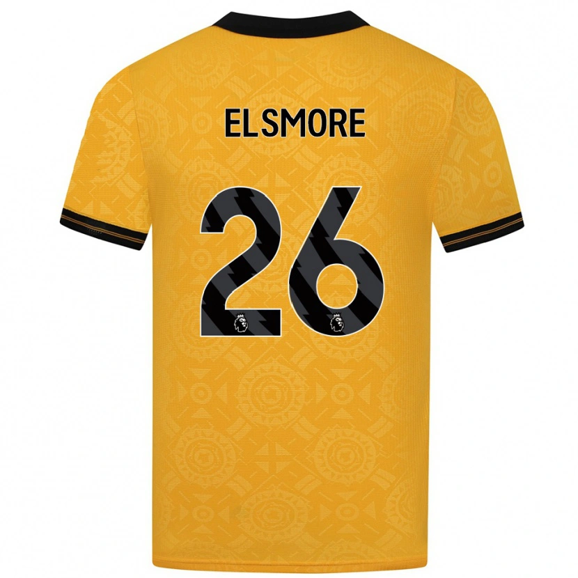 Danxen Men Ria Elsmore #26 Yellow Black Home Jersey 2025/26 T-Shirt