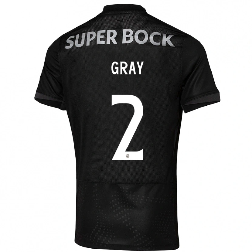 Danxen Men Jeneva Gray #2 Black White Away Jersey 2025/26 T-Shirt