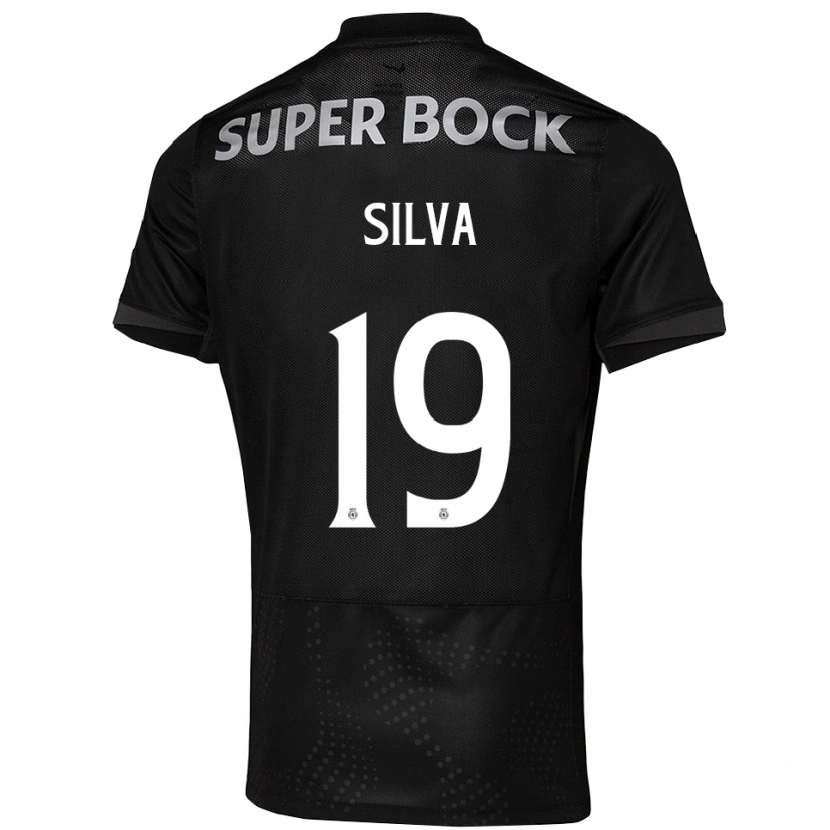 Danxen Men Diana Silva #19 Black White Away Jersey 2025/26 T-Shirt