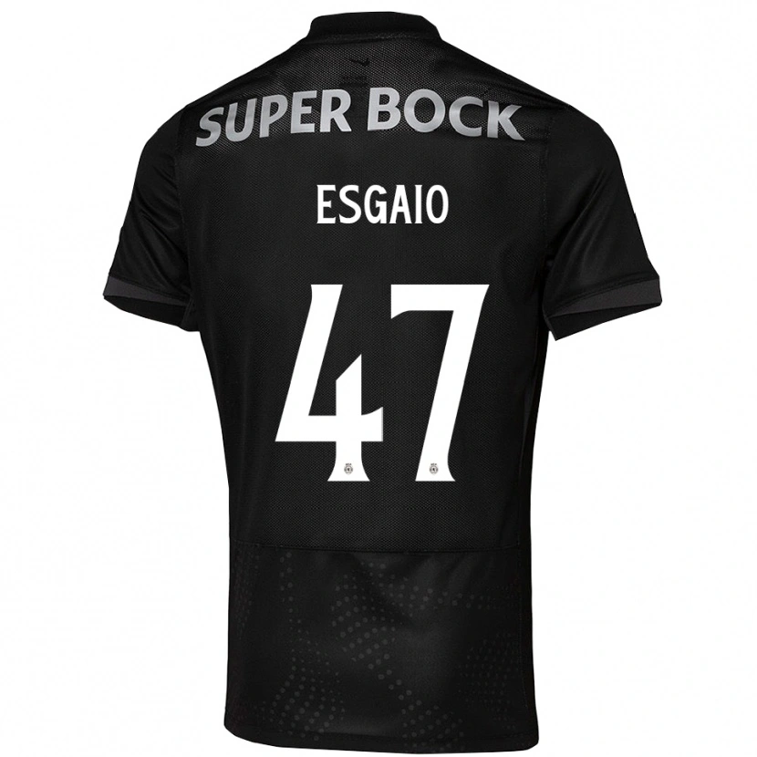 Danxen Men Ricardo Esgaio #47 Black White Away Jersey 2025/26 T-Shirt