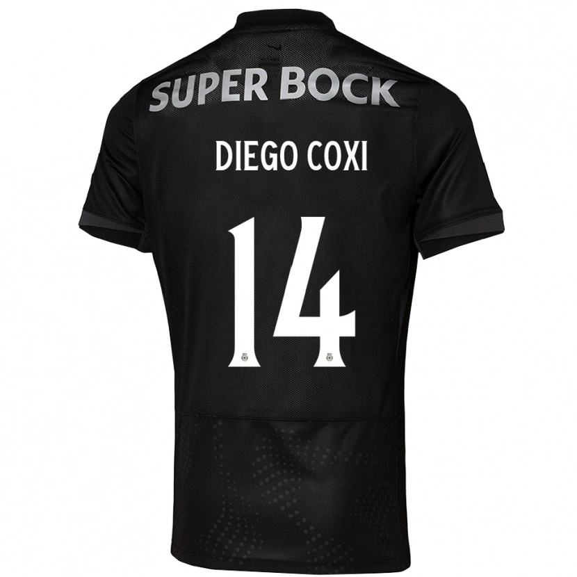 Danxen Men Diego Coxi #14 Black White Away Jersey 2025/26 T-Shirt