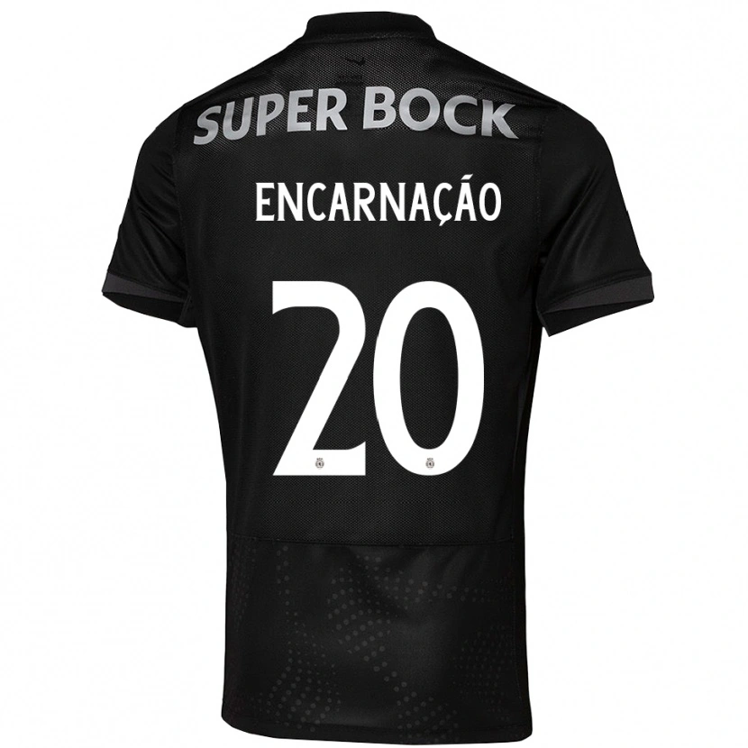 Danxen Men Telma Encarnação #20 Black White Away Jersey 2025/26 T-Shirt