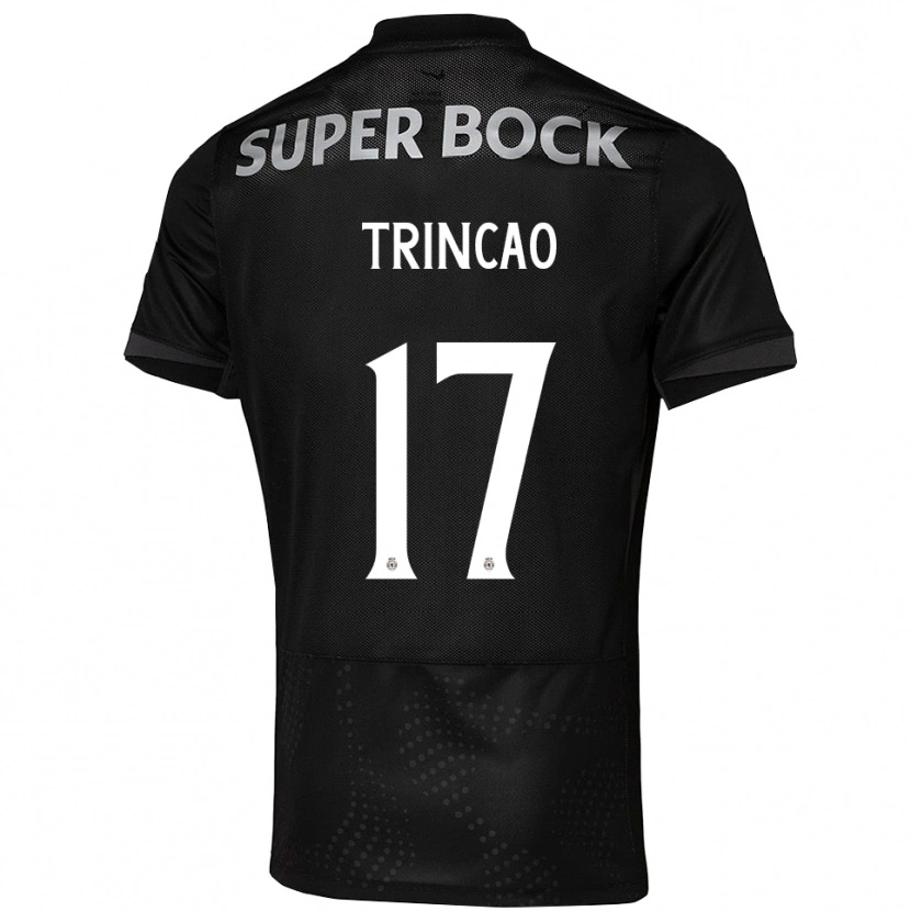 Danxen Men Francisco Trincão #17 Black White Away Jersey 2025/26 T-Shirt