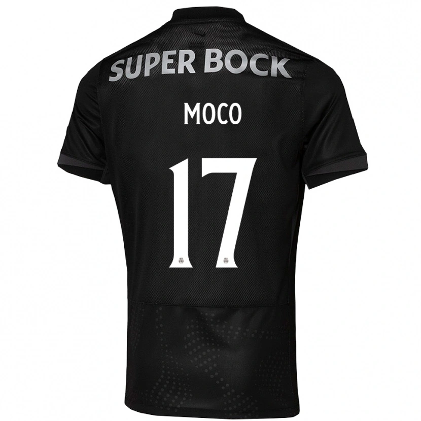 Danxen Men Afonso Moço #17 Black White Away Jersey 2025/26 T-Shirt