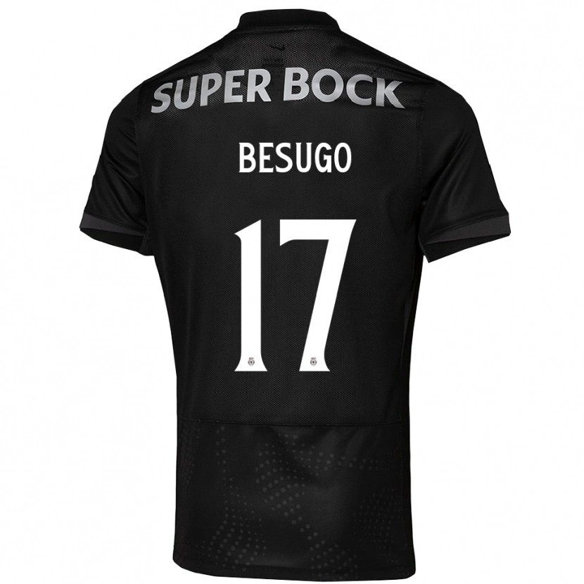 Danxen Men Neuza Besugo #17 Black White Away Jersey 2025/26 T-Shirt
