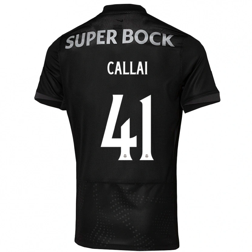 Danxen Men Diego Callai #41 Black White Away Jersey 2025/26 T-Shirt