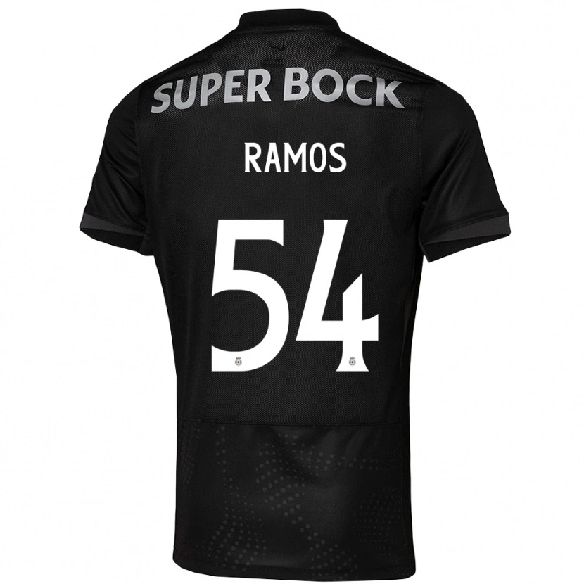Danxen Men Bruno Ramos #54 Black White Away Jersey 2025/26 T-Shirt
