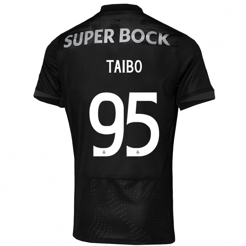 Danxen Men Lucas Taibo #95 Black White Away Jersey 2025/26 T-Shirt