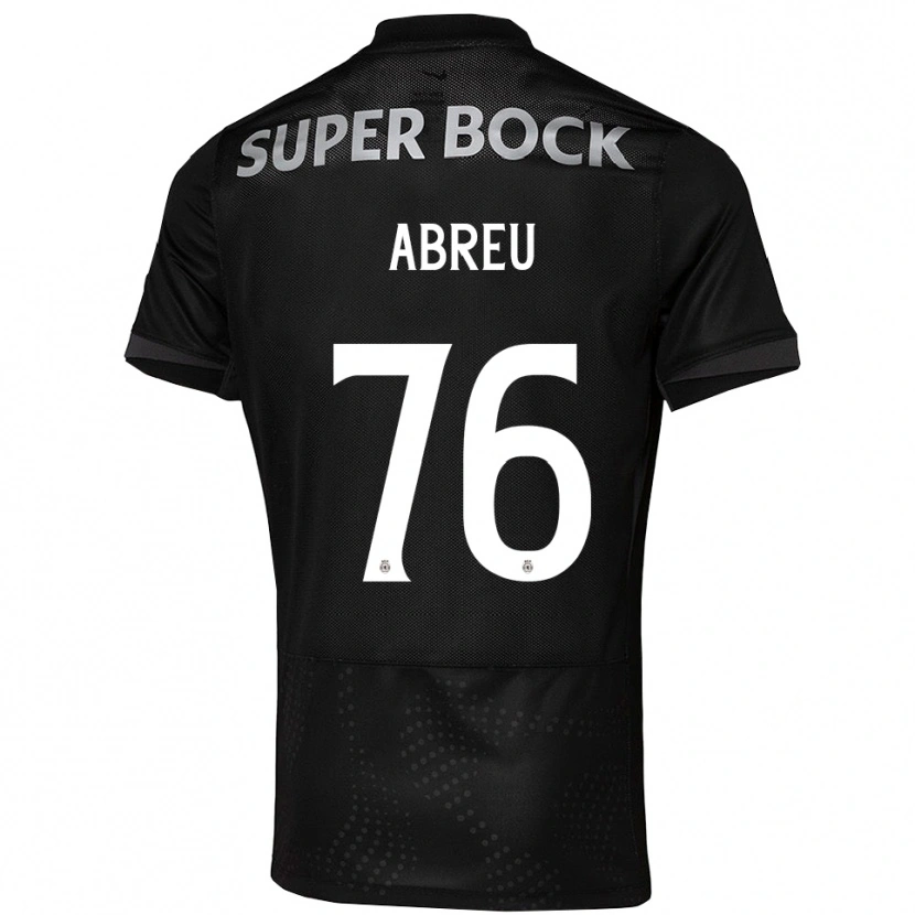Danxen Men Diogo Abreu #76 Black White Away Jersey 2025/26 T-Shirt