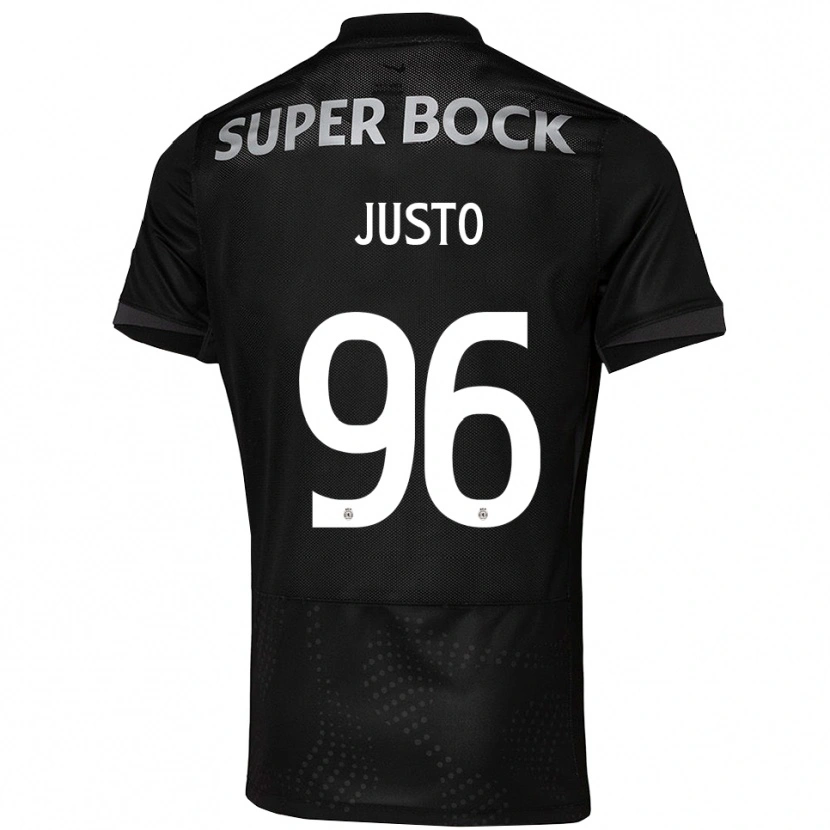 Danxen Men Samuel Justo #96 Black White Away Jersey 2025/26 T-Shirt
