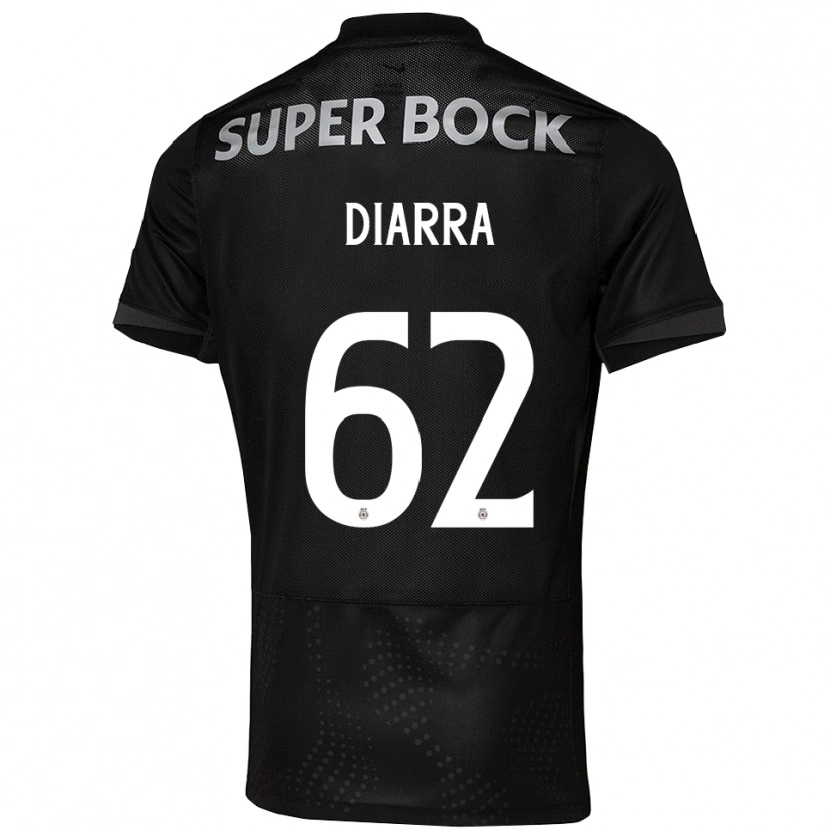 Danxen Men Ibrahim Diarra #62 Black White Away Jersey 2025/26 T-Shirt