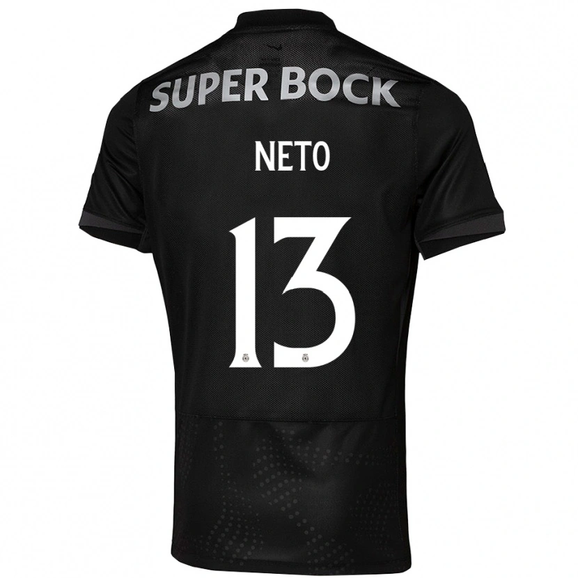 Danxen Men Luis Neto #13 Black White Away Jersey 2025/26 T-Shirt