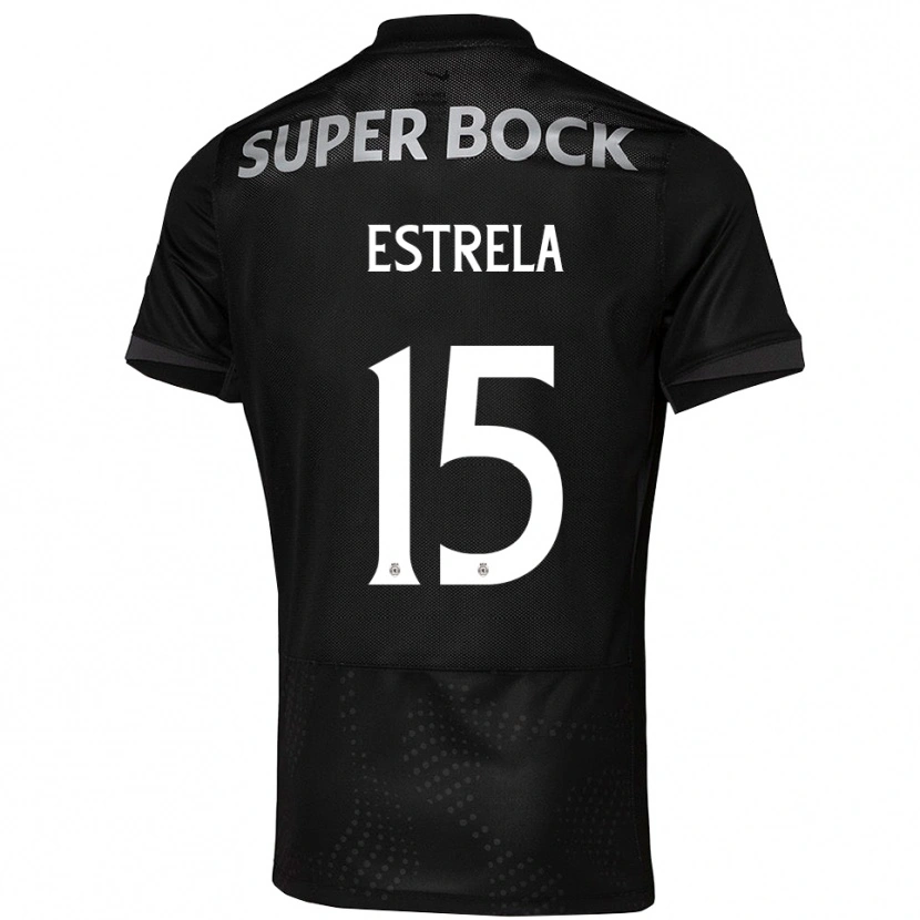 Danxen Men Bento Estrela #15 Black White Away Jersey 2025/26 T-Shirt