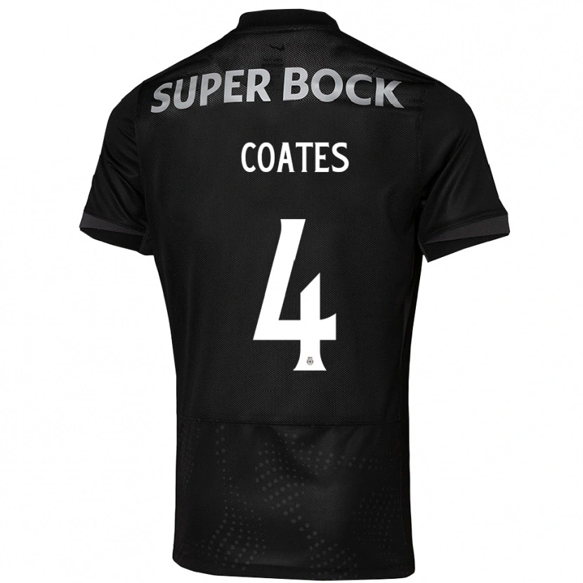 Danxen Men Sebastian Coates #4 Black White Away Jersey 2025/26 T-Shirt