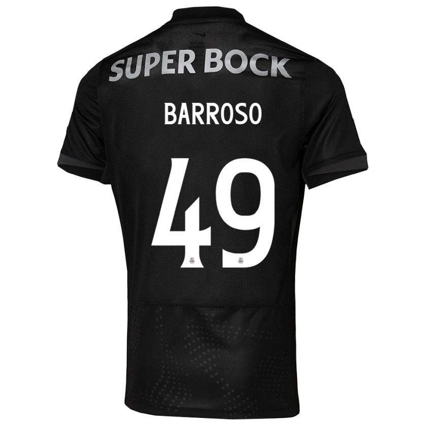 Danxen Men Leonardo Barroso #49 Black White Away Jersey 2025/26 T-Shirt