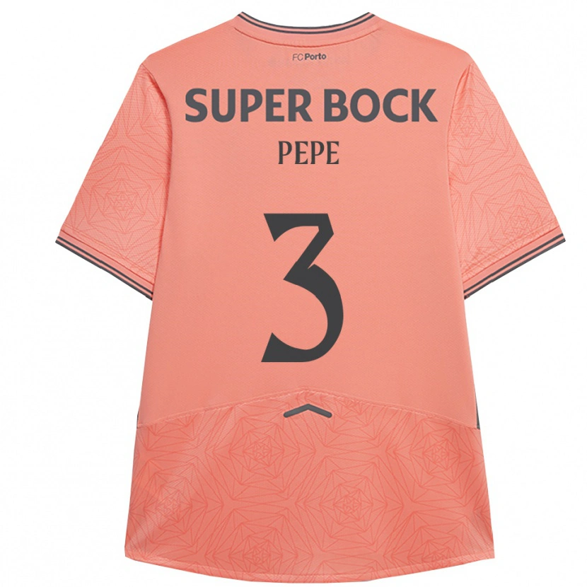 Danxen Men Pepe #3 Pink Navy Away Jersey 2025/26 T-Shirt