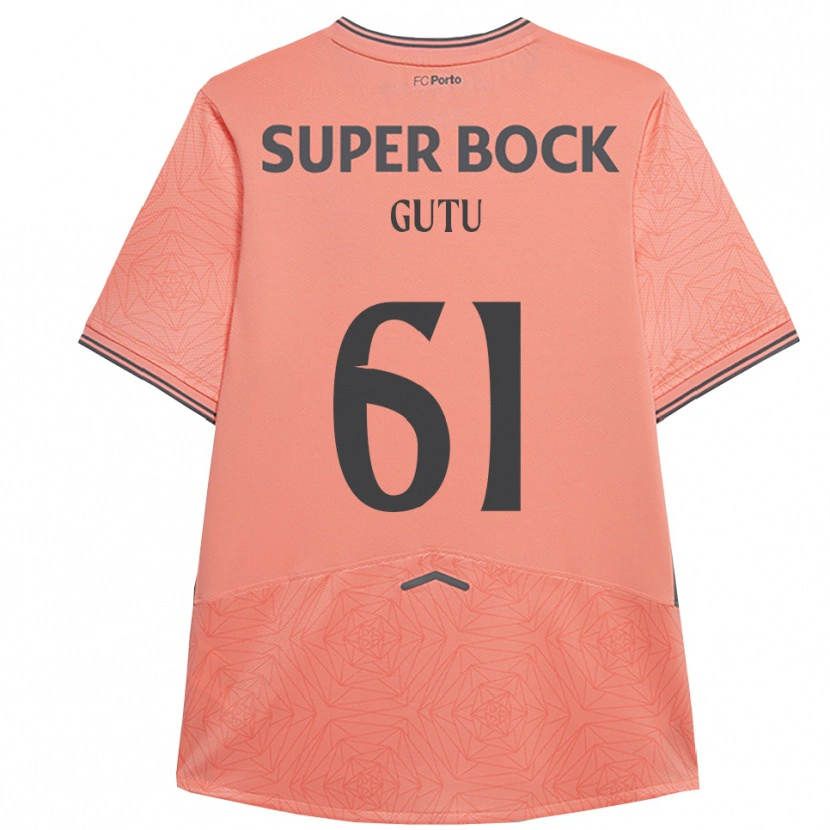Danxen Men Denis Gutu #61 Pink Navy Away Jersey 2025/26 T-Shirt