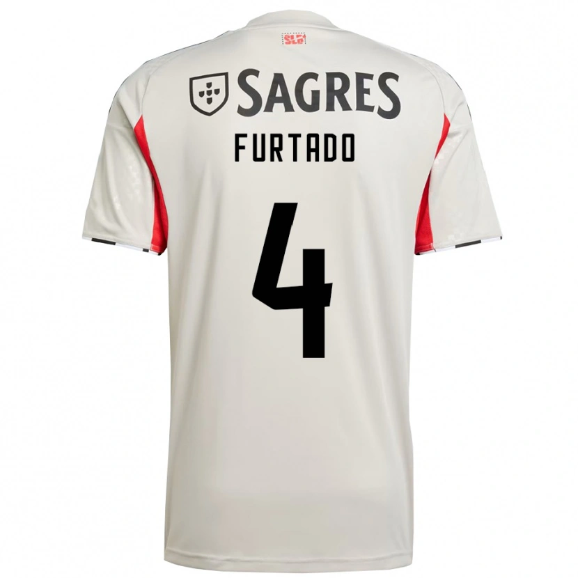 Danxen Men Mauro Furtado #4 Off White Red Away Jersey 2025/26 T-Shirt