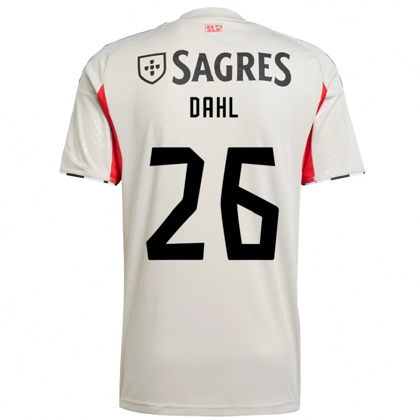 Danxen Men Samuel Dahl #26 Off White Red Away Jersey 2025/26 T-Shirt