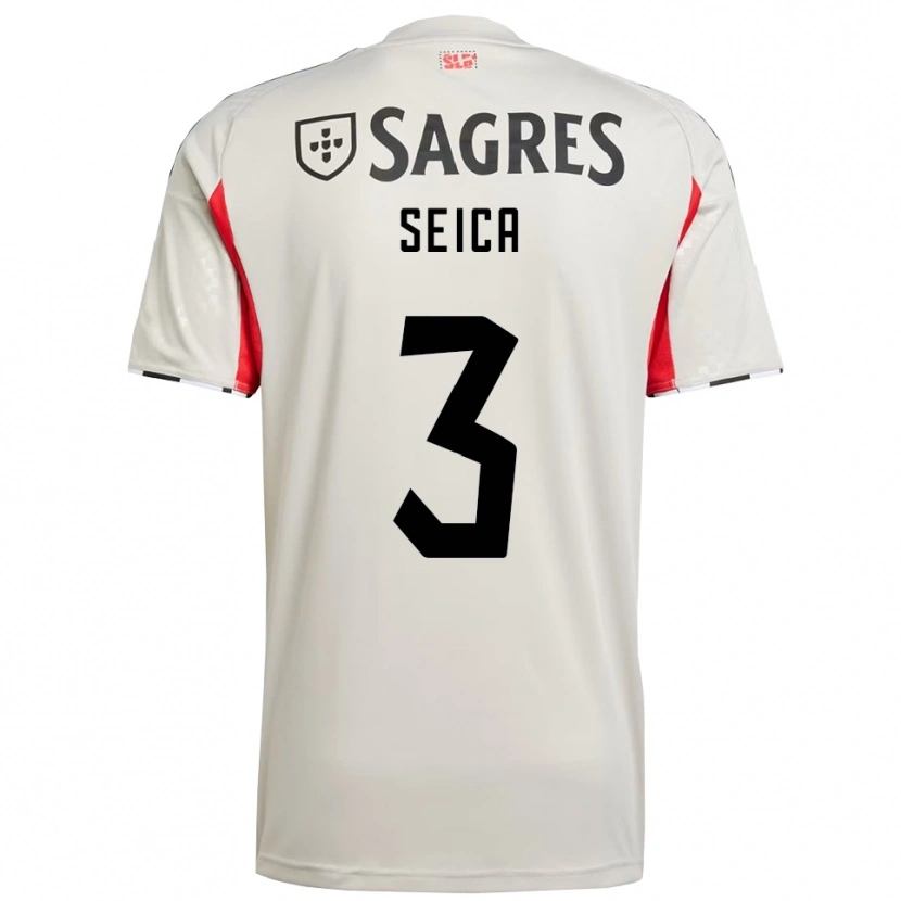 Danxen Men Ana Seica #3 Off White Red Away Jersey 2025/26 T-Shirt