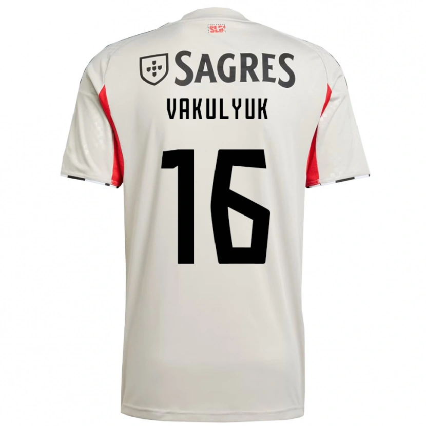 Danxen Men André Vakulyuk #16 Off White Red Away Jersey 2025/26 T-Shirt