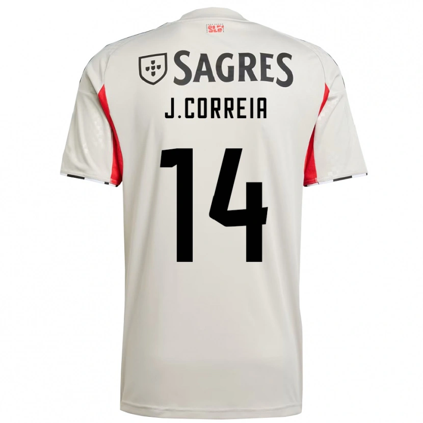 Danxen Men Juvenal Correia #14 Off White Red Away Jersey 2025/26 T-Shirt