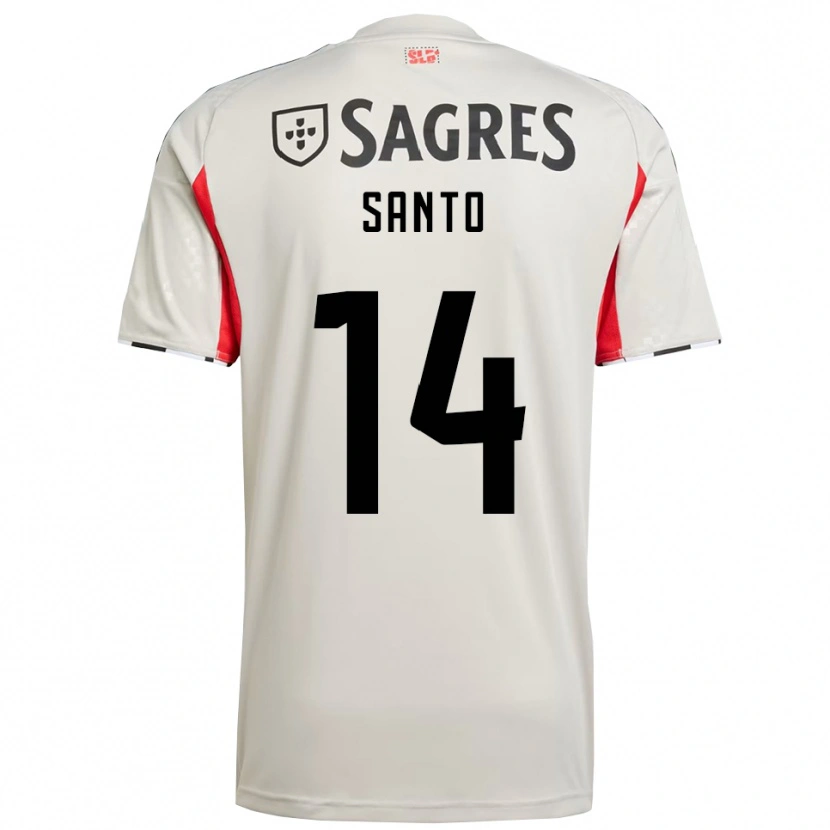 Danxen Men Sandro Santo #14 Off White Red Away Jersey 2025/26 T-Shirt