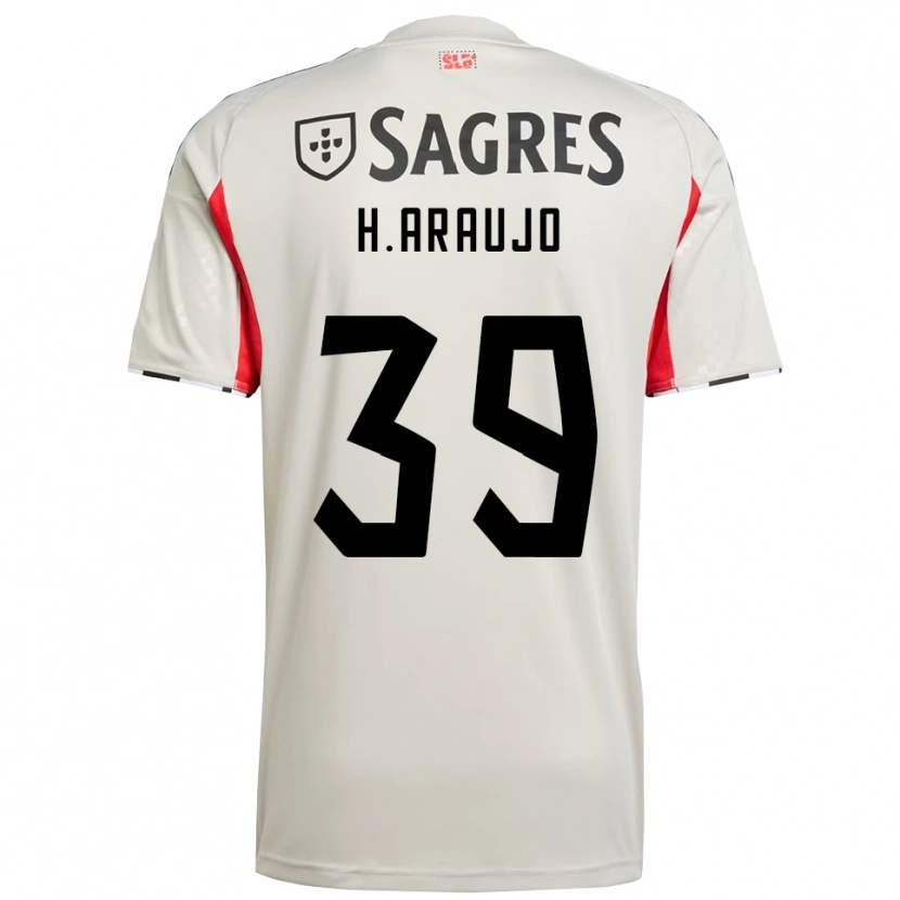 Danxen Men Henrique Araújo #39 Off White Red Away Jersey 2025/26 T-Shirt