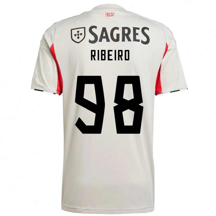Danxen Men Ricardo Ribeiro #98 Off White Red Away Jersey 2025/26 T-Shirt