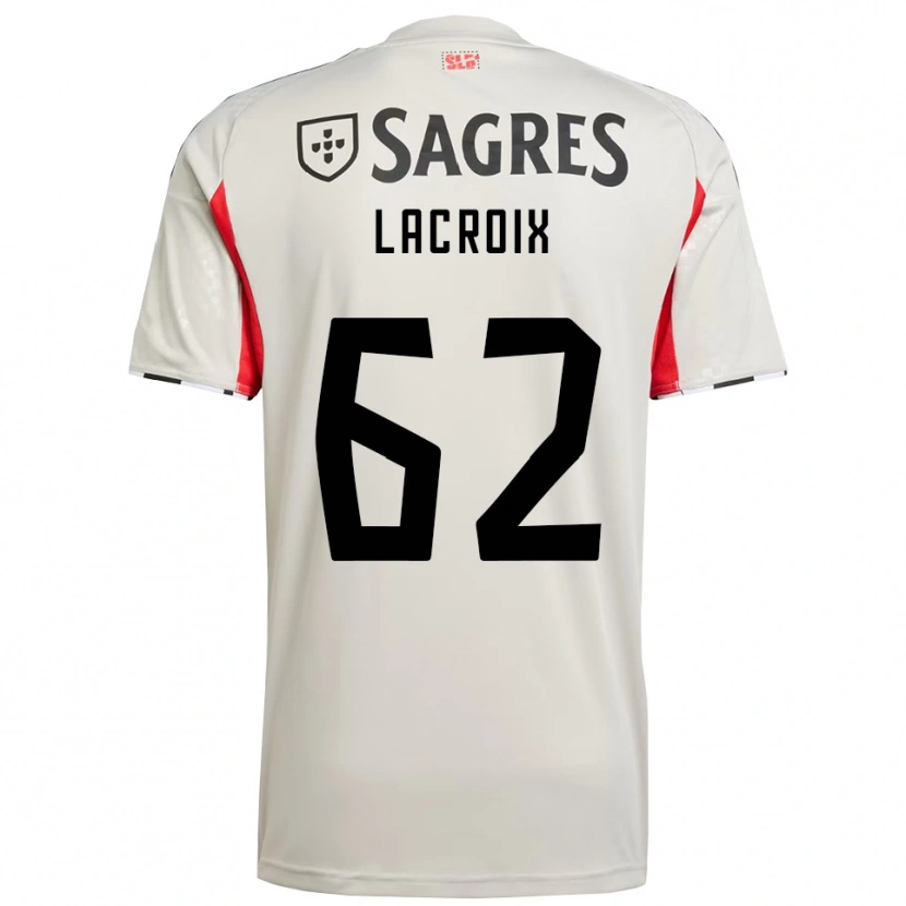 Danxen Men Lenny Lacroix #62 Off White Red Away Jersey 2025/26 T-Shirt