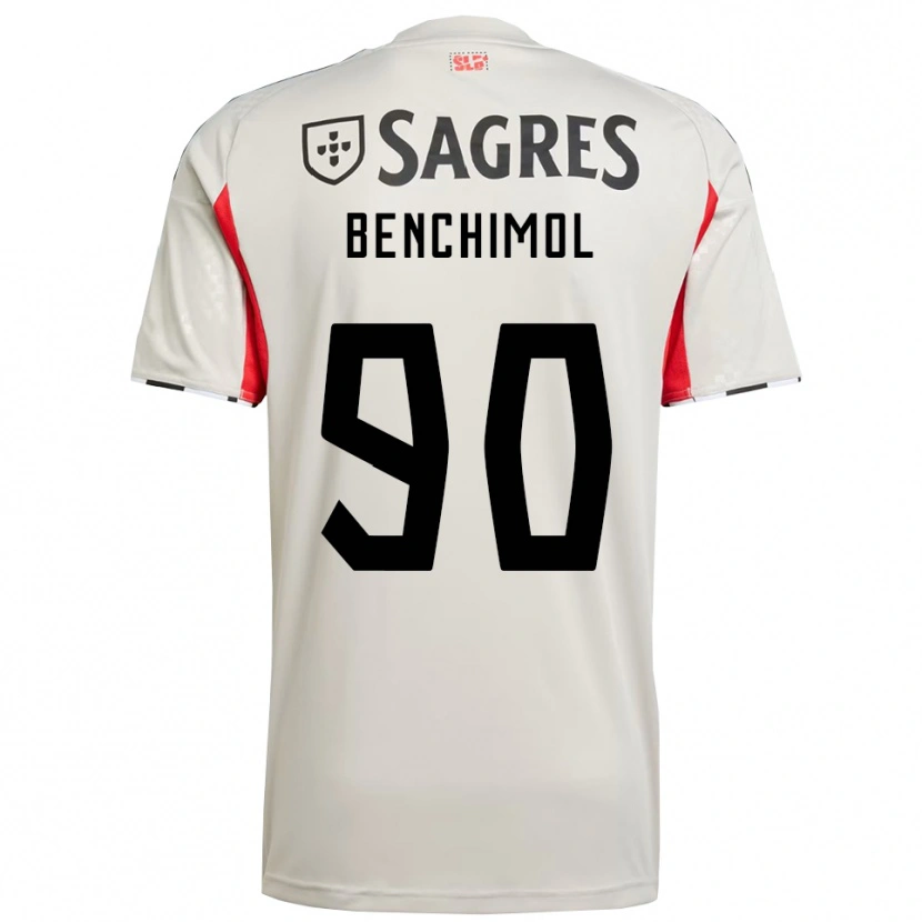 Danxen Men Benchimol #90 Off White Red Away Jersey 2025/26 T-Shirt