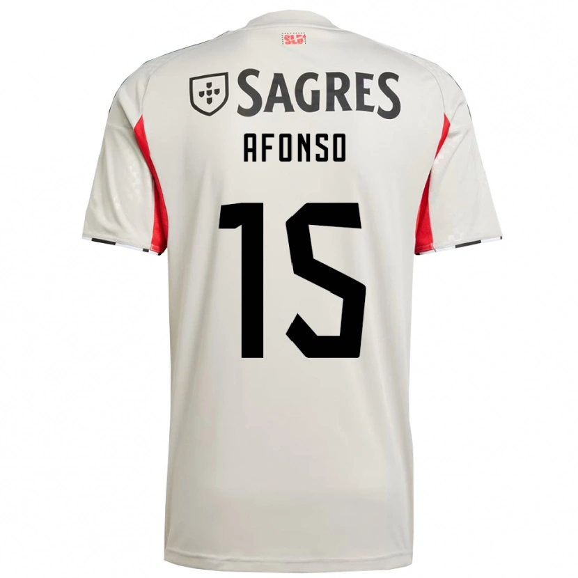 Danxen Men Guilherme Afonso #15 Off White Red Away Jersey 2025/26 T-Shirt