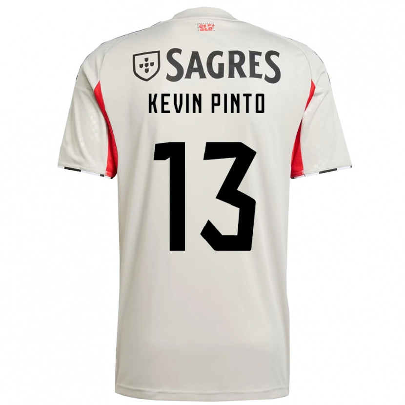 Danxen Men Kevin Pinto #13 Off White Red Away Jersey 2025/26 T-Shirt