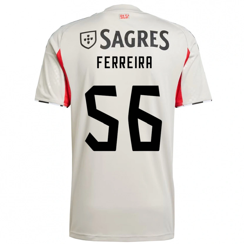Danxen Men Martim Ferreira #56 Off White Red Away Jersey 2025/26 T-Shirt