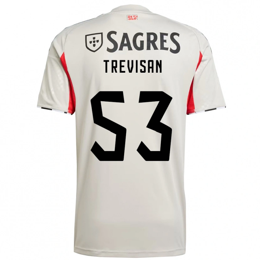 Danxen Men Jelani Trevisan #53 Off White Red Away Jersey 2025/26 T-Shirt