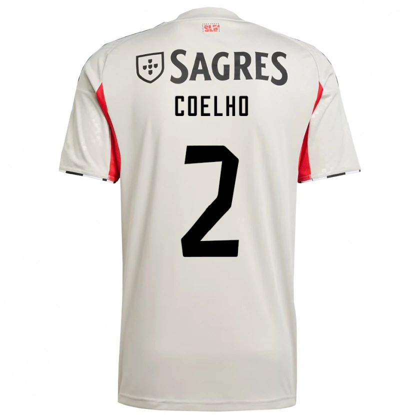 Danxen Men Diogo Coelho #2 Off White Red Away Jersey 2025/26 T-Shirt