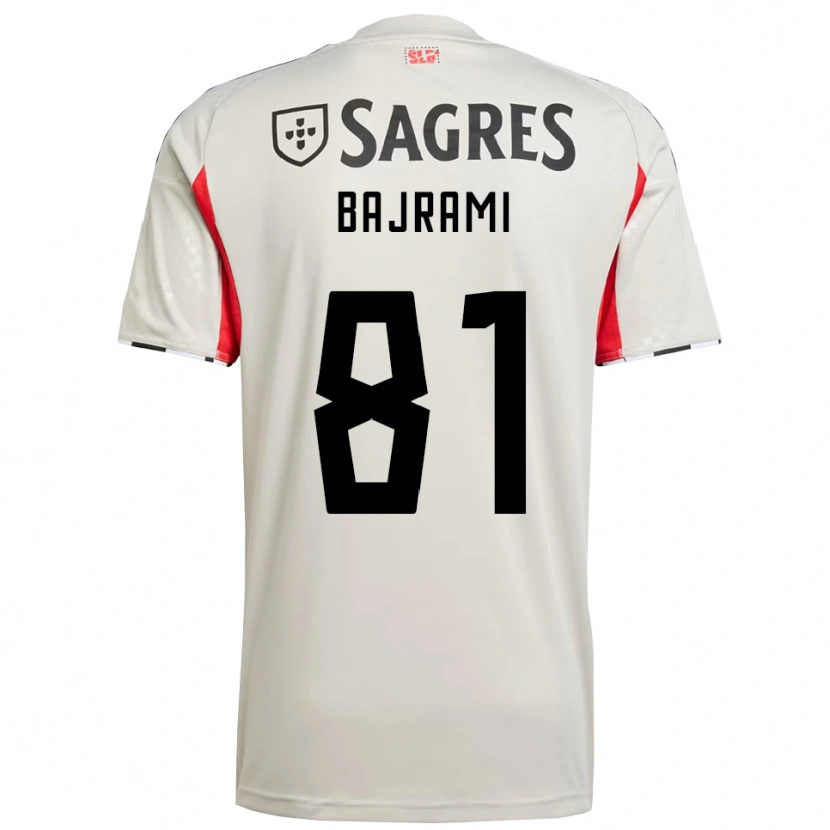 Danxen Men Adrian Bajrami #81 Off White Red Away Jersey 2025/26 T-Shirt