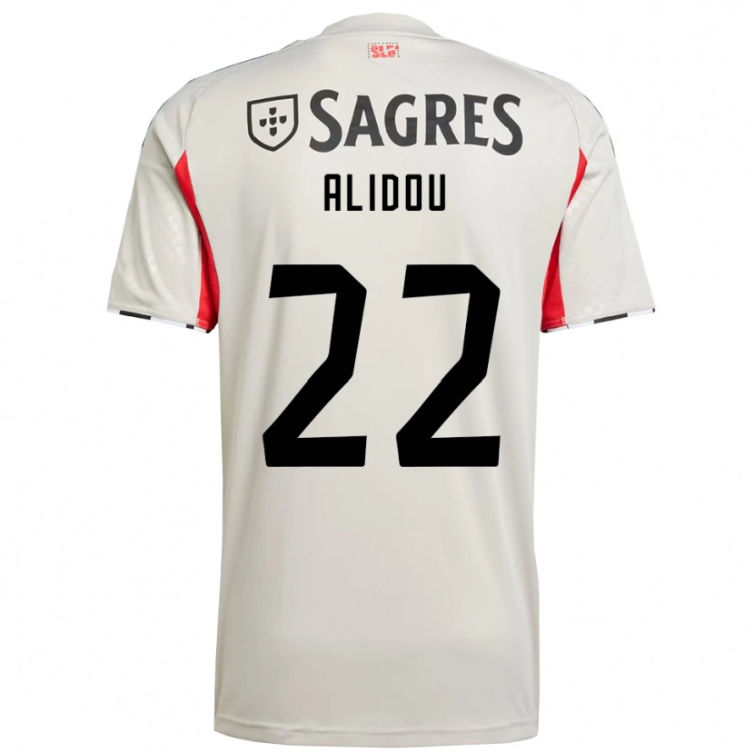 Danxen Men Marie-Yasmine Alidou #22 Off White Red Away Jersey 2025/26 T-Shirt