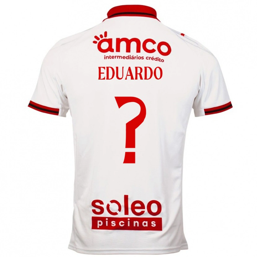 Danxen Men Eduardo Costa #0 White Red Away Jersey 2025/26 T-Shirt