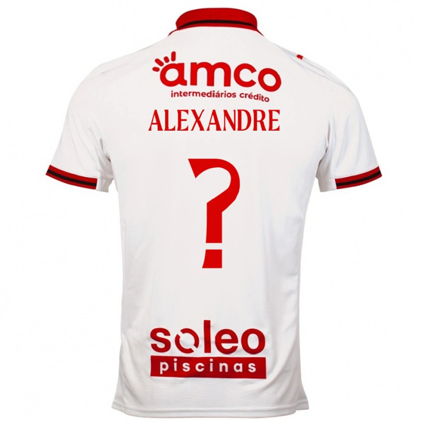 Danxen Men Daniel Alexandre #0 White Red Away Jersey 2025/26 T-Shirt