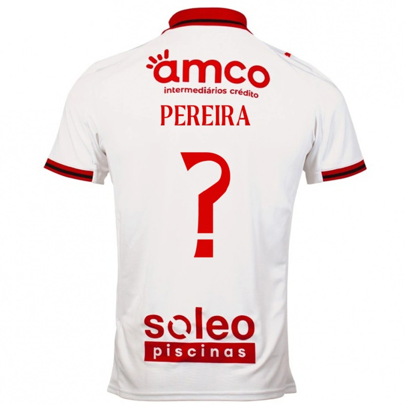 Danxen Men Martim Pereira #0 White Red Away Jersey 2025/26 T-Shirt